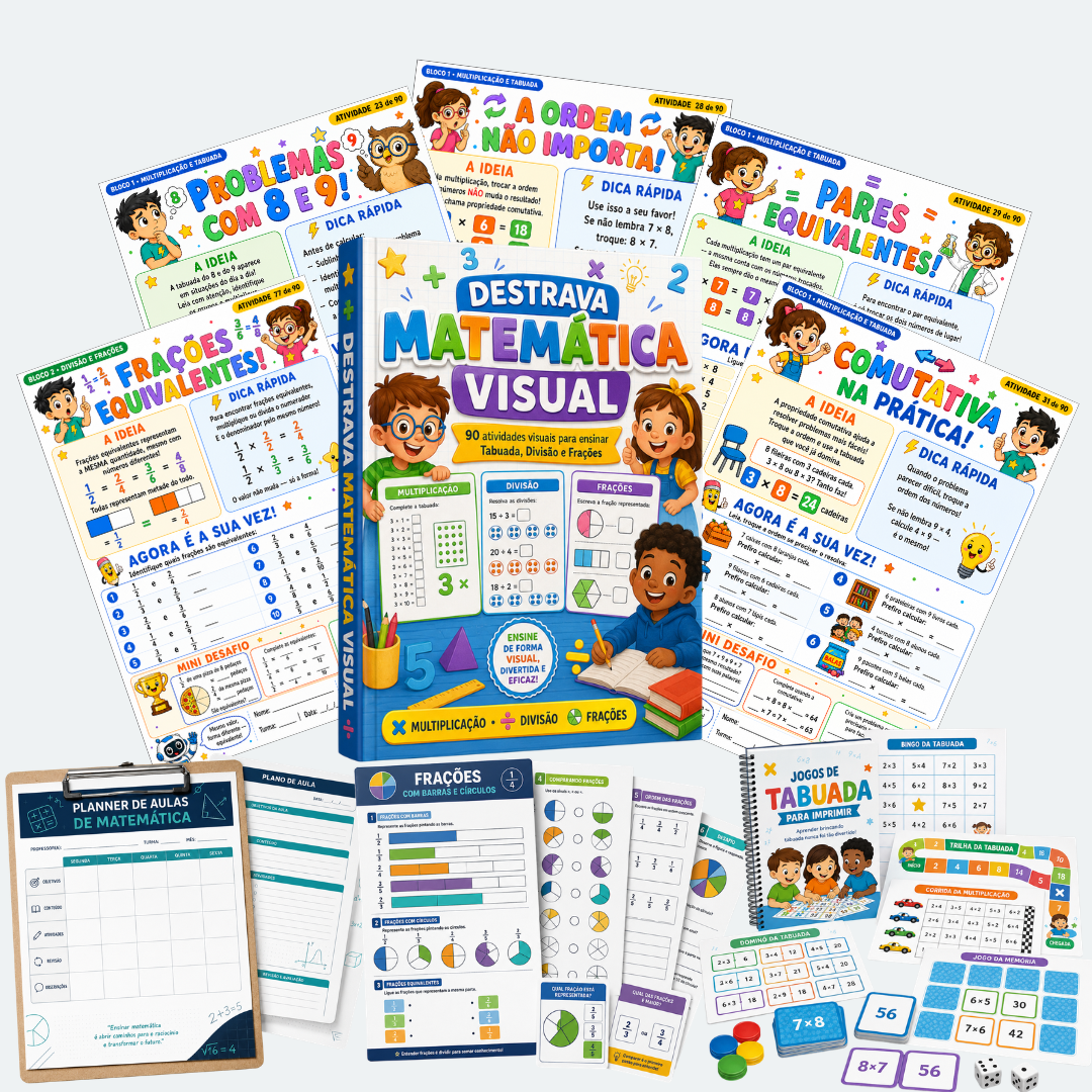 Destrava Matemática Visual na seção principal