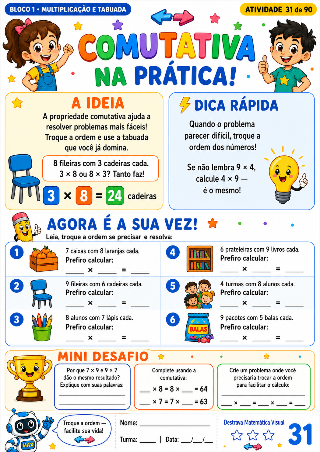 Página 1 do material Destrava Matemática Visual