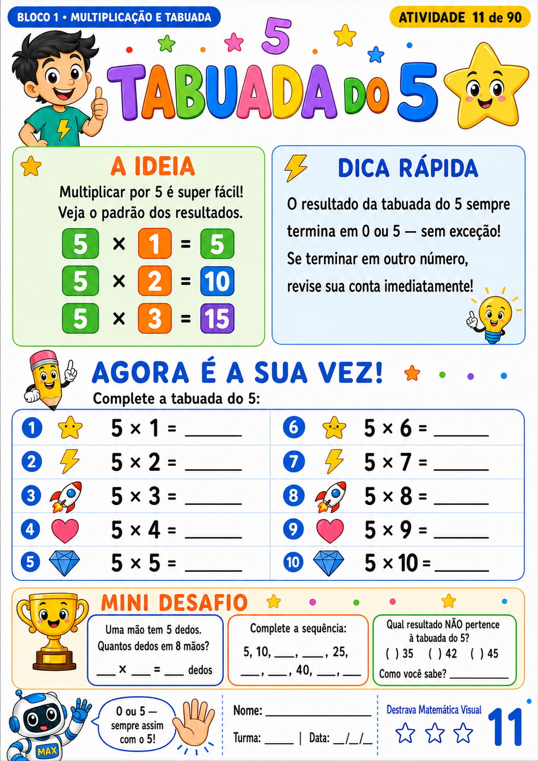 Página 4 do material Destrava Matemática Visual