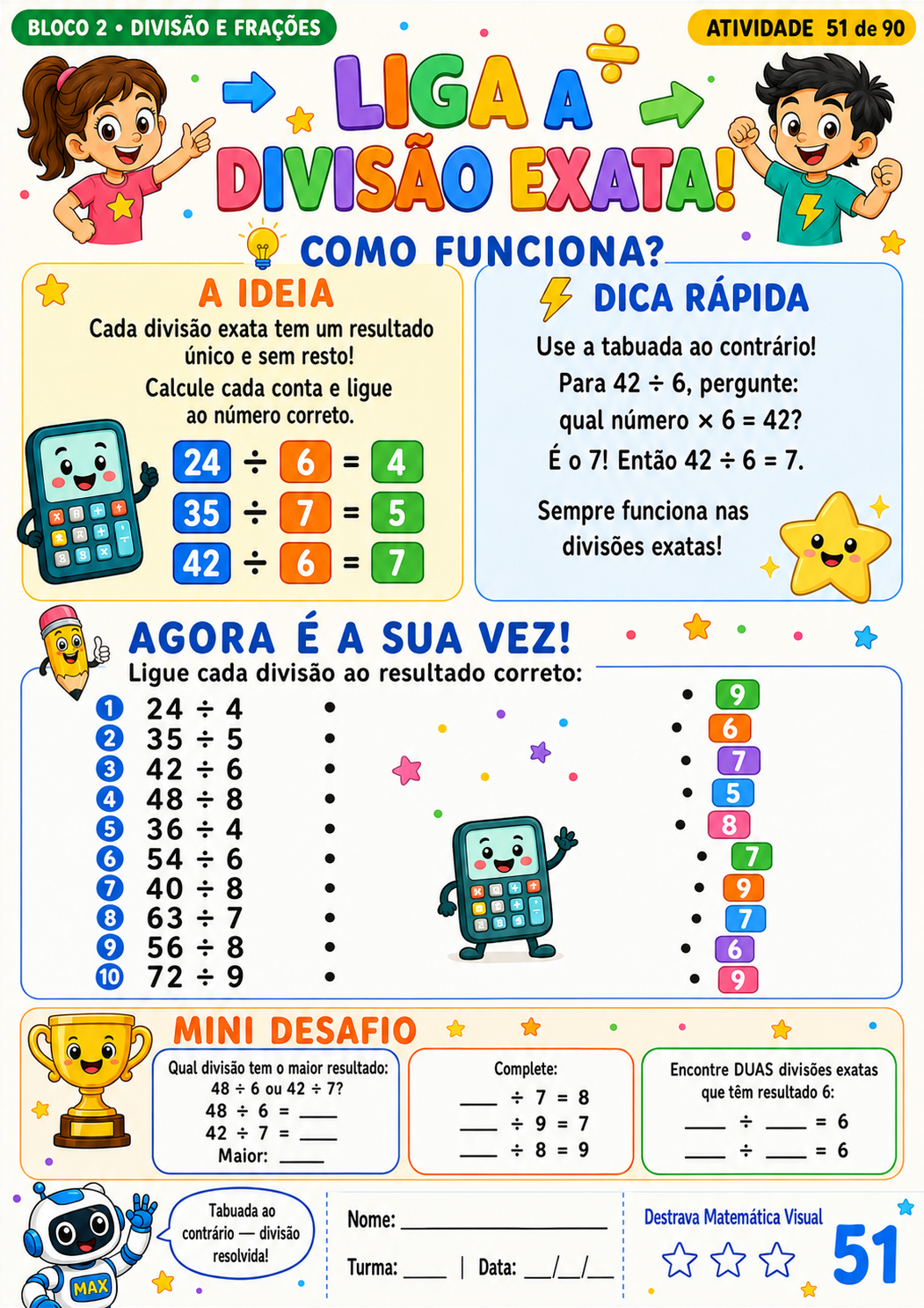 Página 8 do material Destrava Matemática Visual