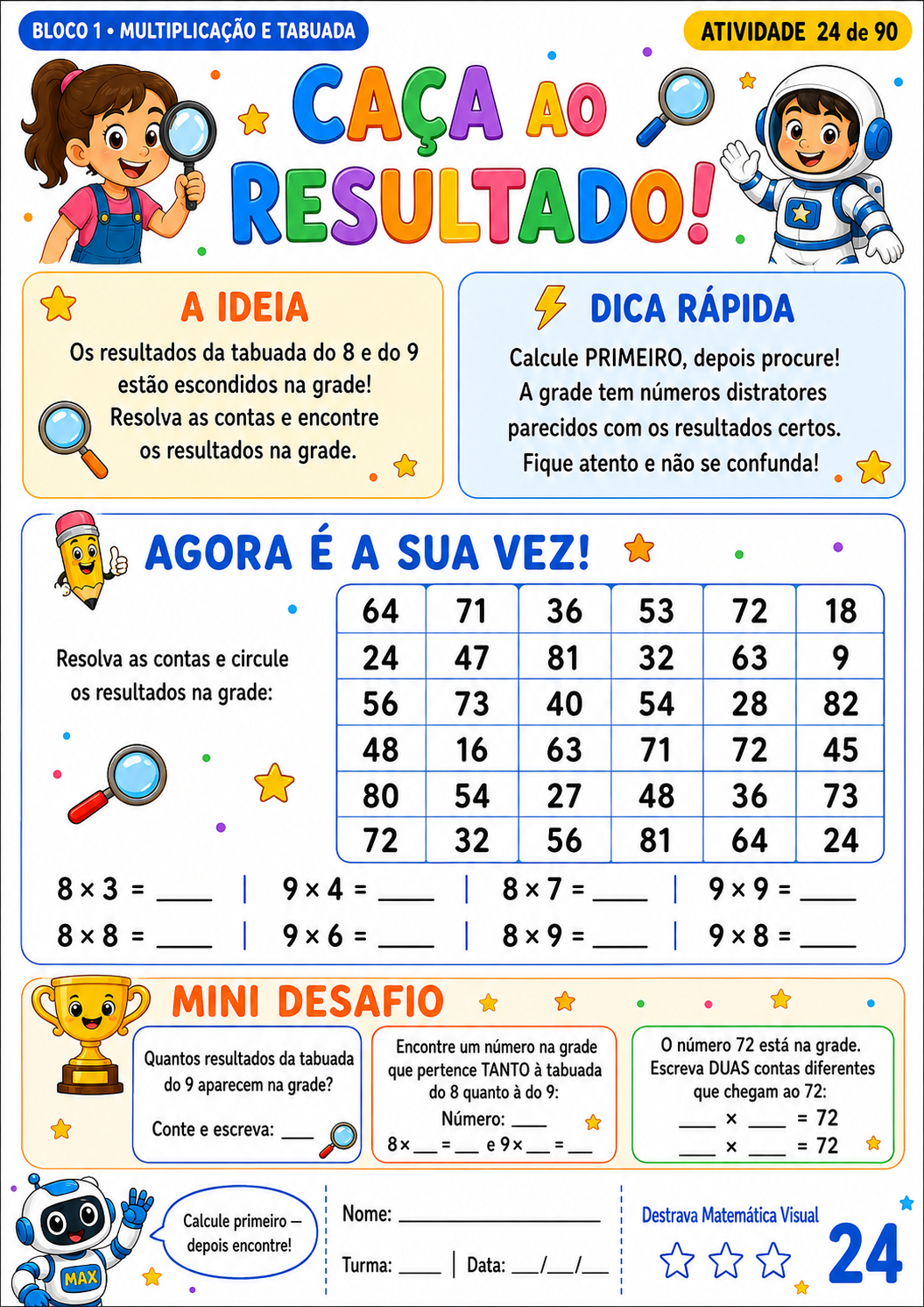 Atividade Caça ao Resultado