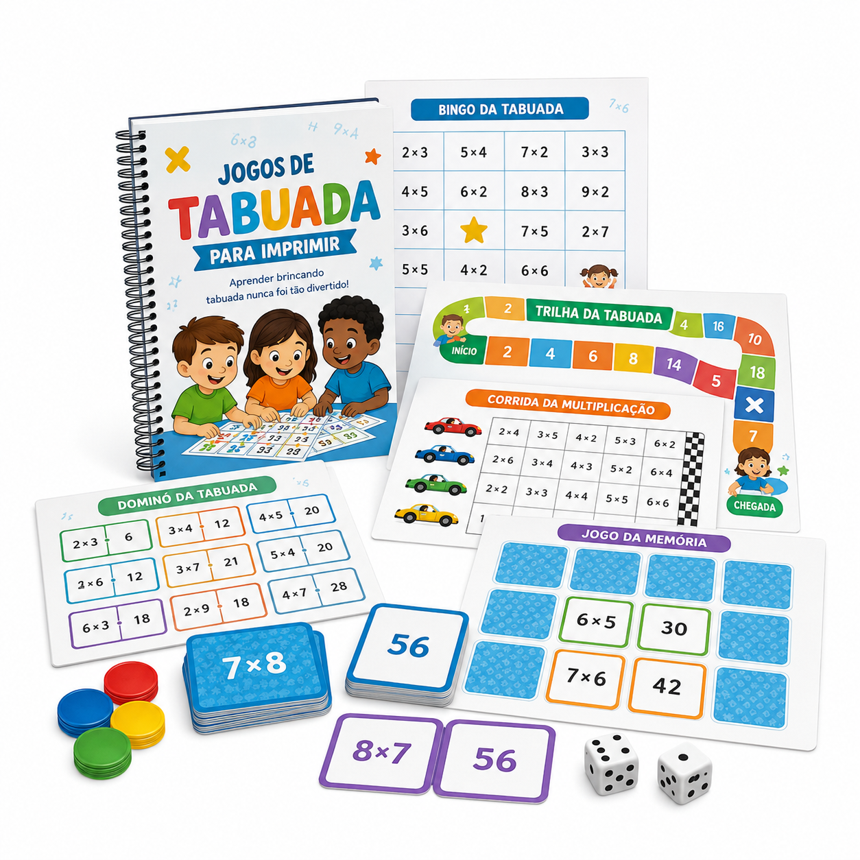 Jogos de Tabuada para Imprimir